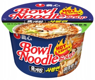 Koreański ramen, Yukgaejang duża miska, Nongshim (100g/12)