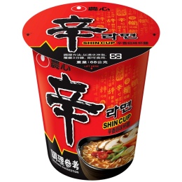 농심 신 작은사발면 Instant Noodles Shin Cup (68g/12)