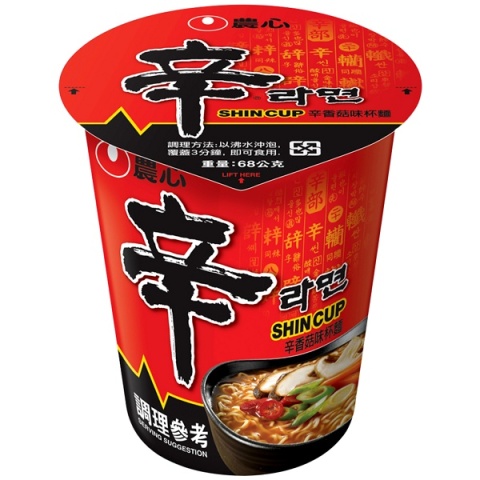 농심 신 작은사발면 Instant Noodles Shin Cup (68g/12)