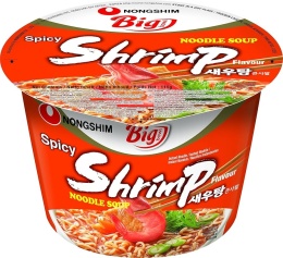 농심 새우탕 큰사발면 Instant Noodles Shrimp Spicy Big Bowl (115g/16)