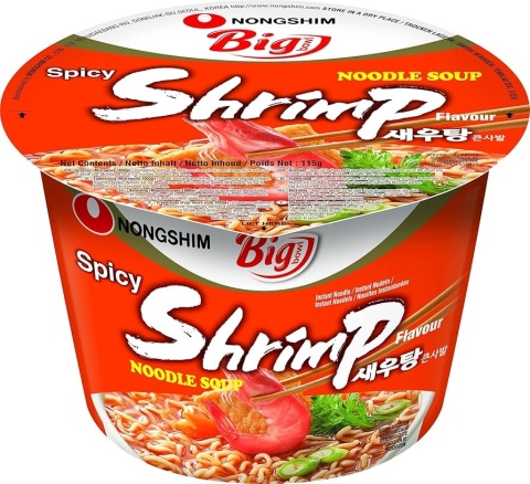 Instant Noodles Shrimp Spicy Big Bowl (115g/16)
