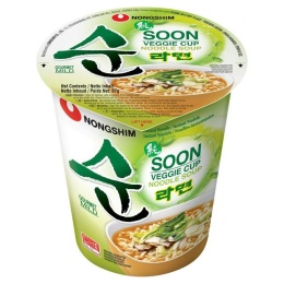 Koreański ramen, Soon Veggie mała miska, Nongshim (67g/12)