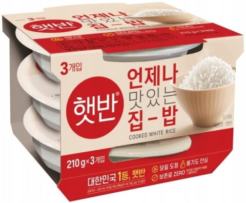 C J 햇반 CookeDongwonhite Rice (210gx3/12)