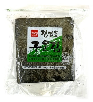 Gimbabgim, Yaki Sushi Nori Pelne, 100 Listów, Wang (240g/24)