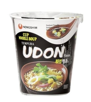 Koreański ramen, Tempura Udon mała miska, Nongshim (62g/12)
