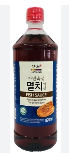 Myeolchi Aegjeos, Anchovy fish sauce, Hansung (870ml)