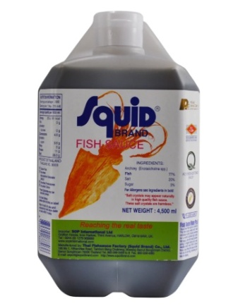 Ojingeo Aegjeos, Squid fish sauce, Thai (4.5L/3)