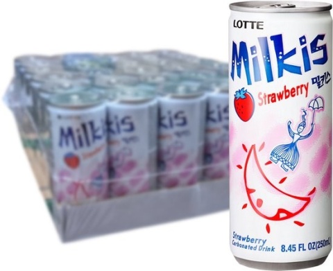 Milkis Soft Drink Strawberry Can (250ml/30)