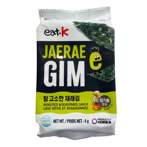 eat.K JAERAE KIM, Wodorosty prażone, Sajo (10x4g) eat.K JAERAE KIM, Wodorosty prażone, Sajo (10x4g)